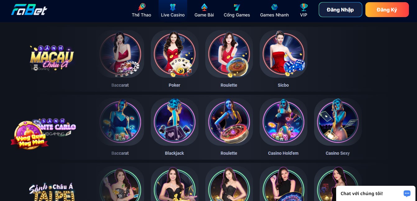 Fabet mang đến cho người chơi hệ sinh thái game đa dạng