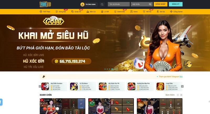 Five88 - Sân chơi giải trí uy tín, minh bạch nhất hiện nay Truy cập vào Five88
