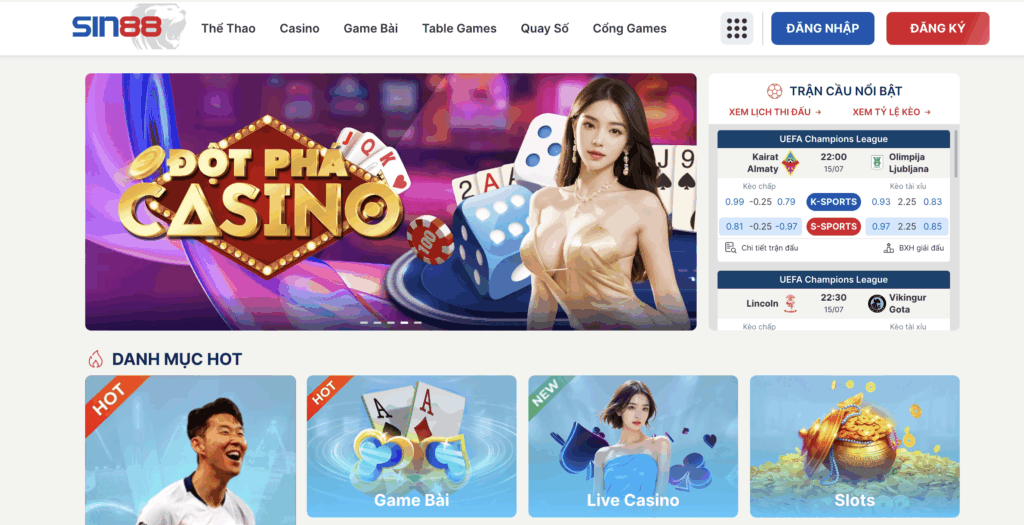 Sin88 - Điểm đến giải trí online được nhiều người tin chọn Điểm nổi bật khi trải nghiệm game tại sân chơi